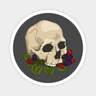 Blackberry Skull Magnet